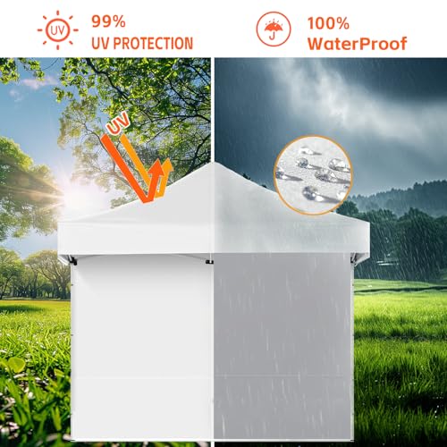 Canopy Tent Sidewalls for 10x10, 10x20' Canopy Frame, 3Pack SunWalls Only,White, (Canopy Tent NOT Included)