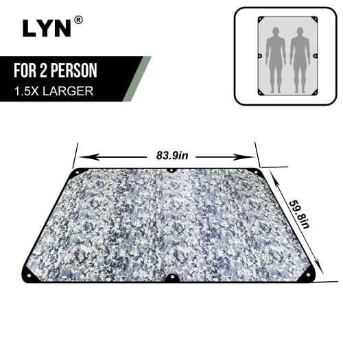 LYN Heavy Duty Emergency Blanket Survival Gear Waterproof Insulated Blanket Emergency Tarp for Camping, Hiking, Bushcraft - color: Camouflage