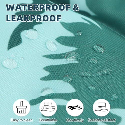 PUPTECK Reversible Outdoor Travel Dog Bed Waterproof, Camping Essentials with Carry Bag, Portable & Foldable Pet Pad Crate Kennel Mat for Large Medium Small Dogs, Travel Accessories, 43”x26” Blue
