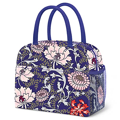 DALINDA Lunch Bag Lunch Box for Women Men Reusable Insulated Lunch Tote Bag,Leakproof Thermal Cooler Sack Food Handbags Case High Capacity for Travel Work Picnic Beach,Orchid3 - color: Orchid, size: Oxford cloth