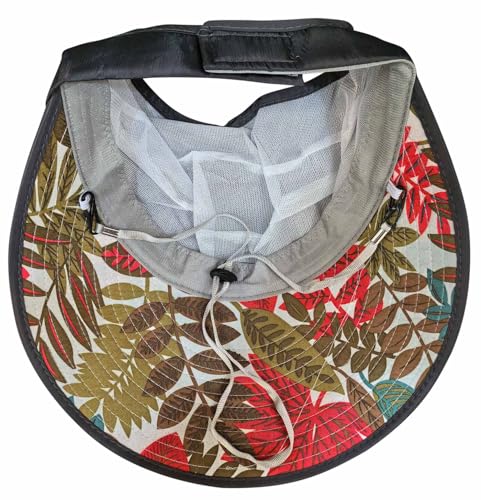 Sun Hats for Women Wide Brim Sun Hat UV Protection Caps Floppy Beach Packable Visor - color: Dark Grey