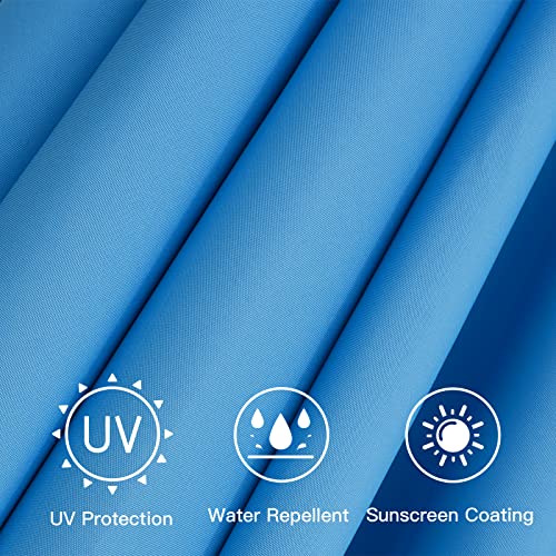 Sunnyglade 7.5ft Patio Umbrella Replacement Canopy Market Umbrella Top Outdoor Umbrella Canopy with 6 Ribs - color: Blue