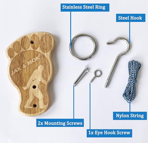 Deluxe Hook and Ring Toss Game, Outdoor Indoor Toss Game Set, Throwing Toys for Family, Party Games - style: Bigfoot