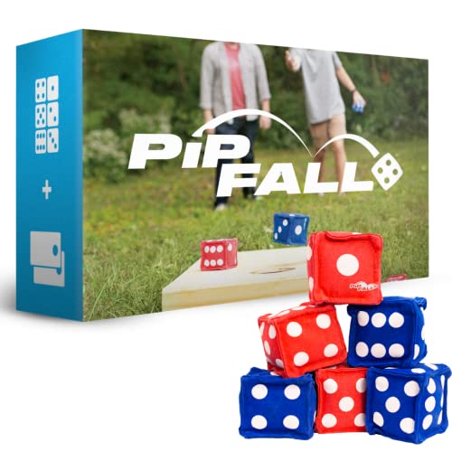 | Cornhole DICE Game | Family Lawn, Backyard, & Tailgate Game | Full Game Set Includes 6 Dice | Designed to Play on Cornhole Boards | Game for Outdoors, Indoors, Beach, Backyard, Park|