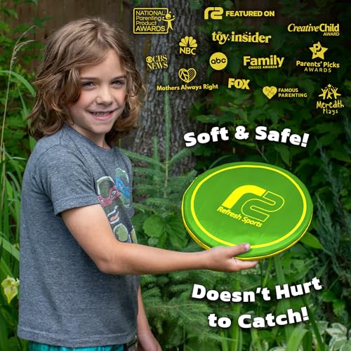 Soft Flying Disc – Fun Outdoor Toy for Kids, Teens & Adults – Easy to Catch - Fun Summer Gifts for Kids - Pool & Beach Games – Holiday Present Summer Gift for Boys & Girls Ages 3 4 5 6–12+ - color: Green