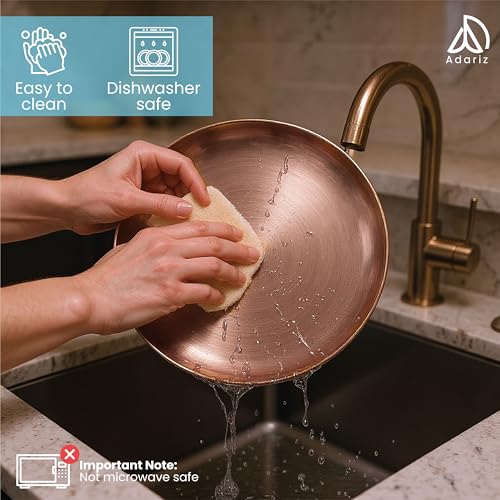 Rose Gold Stainless Steel Dinnerware Set – 12-Piece Elegant Plates, Forks & Knives for Home & Outdoor – Durable, Rust-Resistant, Lightweight, Travel-Friendly, Dishwasher Safe