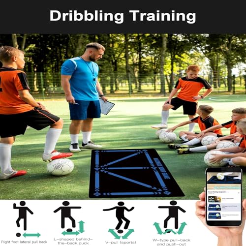 Soccer Goal for Backyard, 4'x3' Pop Up Football Goal, Target Practice for Young, Optional Soccer Equipment with Portable Goal, Soccer Training Mat/Cones/Resistance Bands/Agility Ladder - style: Goal*2, Cones*12, Training Mat*1, Ball*1