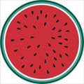 Oversize Fruit Round Beach Towel with Tassel Multi-Purpose Yoga Mat Kids Crawl Pads Towel Blanket Microfiber Circle Large Towel for Adults Teens - 59" (Watermelon) - color: Watermelon