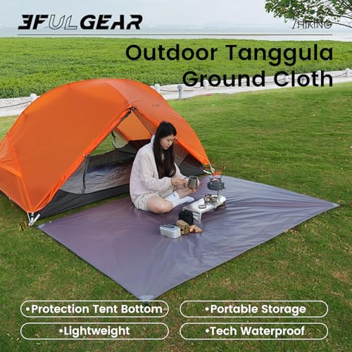Trap Waterproof Camping Tent Accessories 0.37 Lbs Ultralight Footprint, 15D Compact & Lightweight Ground Tarps Mat for Hiking, Backpacking, Hammock with Storage Bag - size: 15D-M