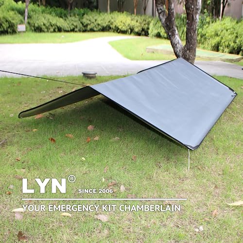 LYN Heavy Duty Emergency Blanket Survival Gear Waterproof Insulated Blanket Emergency Tarp for Camping, Hiking, Bushcraft - color: Gray