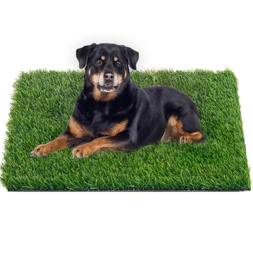 51.1x31.8In Dog Grass Pad, Professional Artificial Grass Pee, Large Fake Grass Potty Training Mat with Drainage Holes, Easy Clean Dog Potty Turf for Indoor Outdoor Balcony Patio