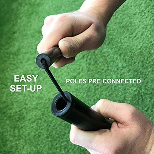 QUICKPLAY Portable Official Handball Goal 3x2m – with Weighted Base & Rubber Feet Based on KICKSTER Technology – Quick Setup for Indoor Training – Includes Carry Bag - style: 3 x 2M