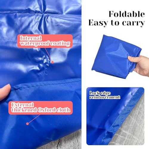 Rainmae 2 Pack Heavy Duty Rain Gutter for Pop Up Canopy, Upgraded Oxford Rain Gutter for 10ft Canopy Tents, Replacement Accessory for Summer Outdoor Events, Easy Drainage Blue