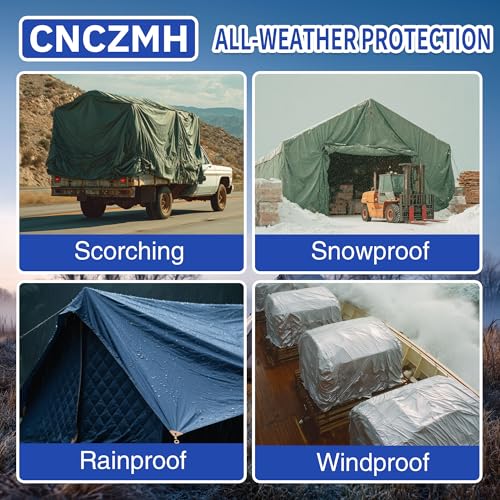 Tarp Waterproof 2.8x5 Feet 2 Pack, 8 Mil Thick Finished Size Green Poly Tarpaulin Outdoor, Metal Grommets, Reinforced Edges, Multipurpose Tarps Protective Cover for Camping Boat Plant - color: Green, size: 2.8x5ft 2 Pack