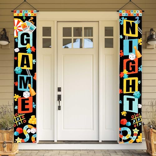Lofaris Kids Party Banner - Game Night Decorations for Kids, 70.8x11.8 Inches - Game Theme Outdoor Porch Banner for Birthday Celebrations
