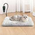 GOLOPET Cat Heating Pad 17 x 13 in with Smart Thermostat Switch and Power Line Protection Tube,Obtained MET and UL Dual Certification,Waterproof Pet Heating Pad for Cats, with Long Velvet Cloth Cover - size: 17.0"l X 13.0"w