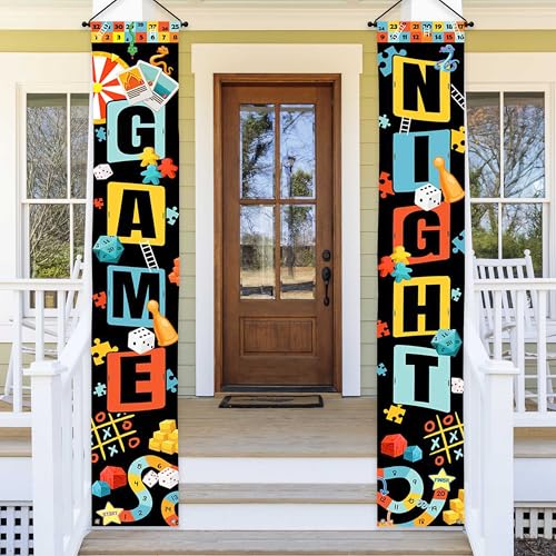 Lofaris Kids Party Banner - Game Night Decorations for Kids, 70.8x11.8 Inches - Game Theme Outdoor Porch Banner for Birthday Celebrations