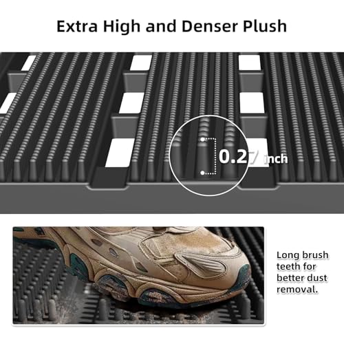 MATALL Waterproof Outdoor Door Mat - 36x24 Inches Non-Slip Drainage Large Door Interlocking Floor Mat for Indoor Home Pool Entry Garage（Gray ） - color: Grey, size: 2' x 3' (Rectangular)