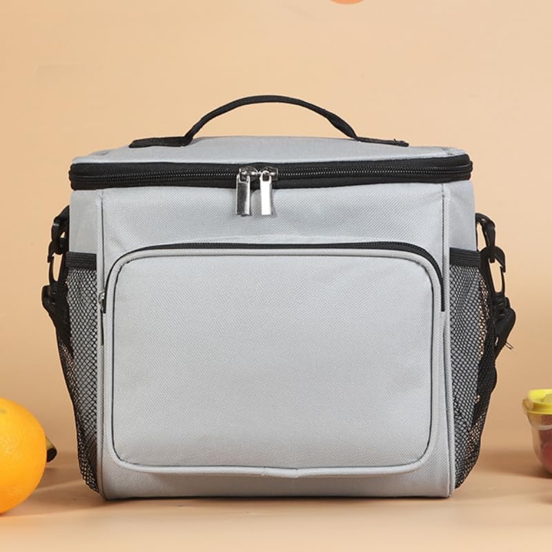 Insulated Picnic Bag Reusable, 2024 Updated Outdoor Gear Insulated Cooler Bag Collapsible Portable Picnic Basket Cooler, for Hot Or Cold, Picnic, Food Delivery, 10.63 * 7.09 * 9.25 Inch (Gray) - color: Gray