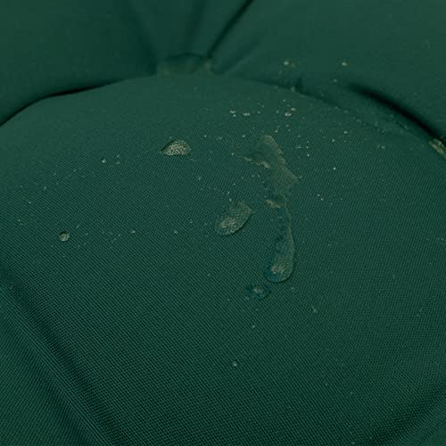 QILLOWAY Outdoor High Back Chair Cushion for Adirondack, All Weather Rocking Chair Cushions Thick Padded Replacement for Patio Furniture,Mallard, Forest Green - color: Mallard / Forest Green
