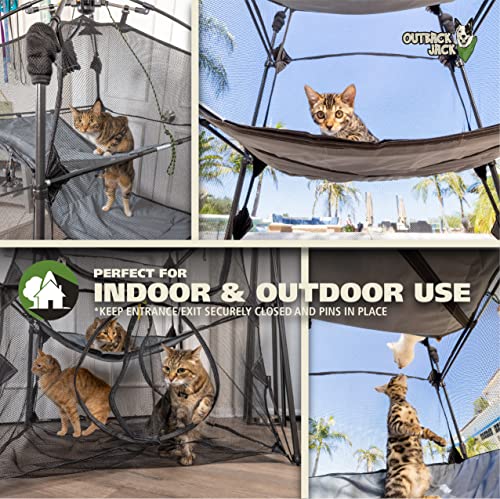Outback Jack Catio Outdoor Cat Enclosure, (Kitty Katio) for Indoor Cat or Multiple Cats - Portable Tent, Play Tent for Cats, Catio, Outside Enclosure - style: Kitty Katio Tower