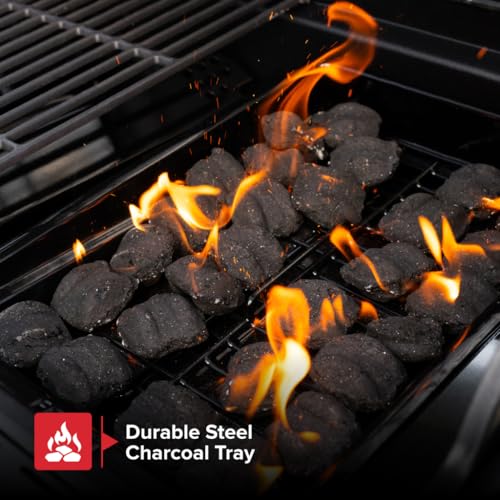 Nexgrill 4-Burner Propane Gas Grill with 2-In-1 Charcoal Tray & Side Burner, Stainless Steel Frame, 626 SQ In Total Cooking Space, 60,000 BTUs, BBQ Grill Perfect for Outdoor Gatherings - 720-1141 - style: 4-Burner + Side Burner (Black)