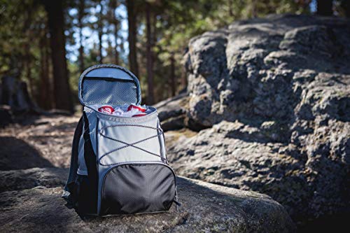 PICNIC TIME PTX Backpack Cooler, Modern Backpack Cooler with 20-Can Capacity, Fully Insulated Outdoor Lunch Bag with Water Resistant Interior, Pockets, Padded Straps, (Black with Gray Accents) - color: Black with Gray Accents, style: PTX 1.0 Tarana Backpa