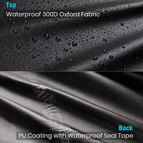 Velway Patio Furniture Cover Outdoor, Waterproof Rectangular Patio Table Chair Sofa Set Cover, 67”Lx37”Wx28”H, All Weather Oxford Tear-Resistant Material with Zipper Carrying Bag Windproof Buckles