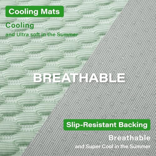 MICROCOSMOS Pet Cooling Mat & Sleeping Pad- Breathable Bubble Surface, EZ Clean. Keep Cooling for Pets, Kids and Adults in Summer.(Green, 40" x 28") - color: Green, size: 40" x 28"