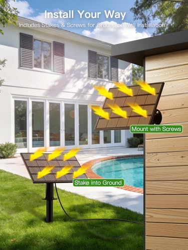 30FT Solar String Lights Outdoor Waterproof, 10+1 LED Solar Powered Lights with Remote Control, 3 Light Modes & Dimmable, USB-C Charging for Patio, Backyard, Garden, Camping - size: 30FT