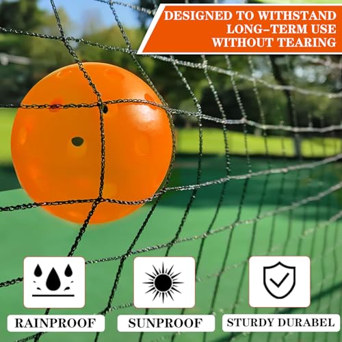 Portable Pickleball Net Set, 22FT Regularion Size Pickle Ball Net with Paddles Set, Outdoor Pickleballs and Carry Bag, Easy Setup for Indoor, Outdoor, Driveway - color: Orange, style: Pickleball Net Set
