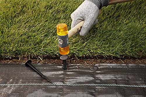GardenMate 1m x 50m roll Woven Weed Control Fabric - UV stabilised 100gsm Landscape Ground Cover Membrane - size: 1m x 50m = 50m²