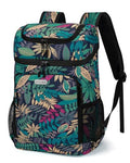 BAGLHER Lightweight Insulated Cooler Backpack - 30 Cans, Leak-Proof for Lunch, Picnic, Hiking, Camping Trips - color: hawaii-titan