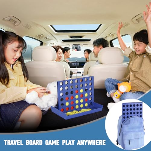 Pedolini 4 in a Row Connect Game Travel Board Game (Medium) 9.4 inch x 6.8 inch - size: Medium