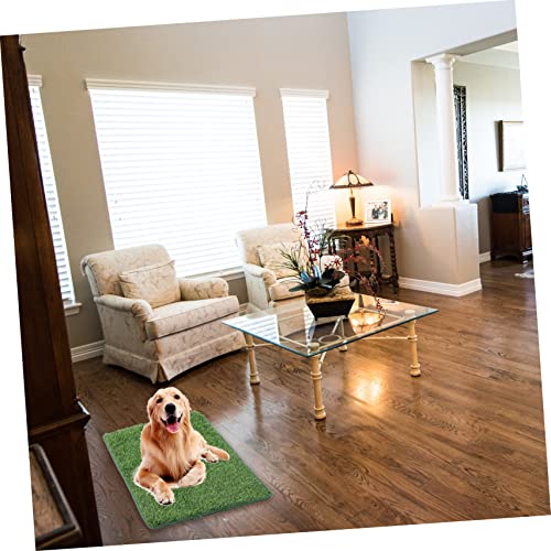 Decorative Fake Grass Pee Pad for Pets Wear-Resistant Artificial Turf Mat for Use for Dog and Cat Training Portable Pet Accessory - size: 71X46X2CM