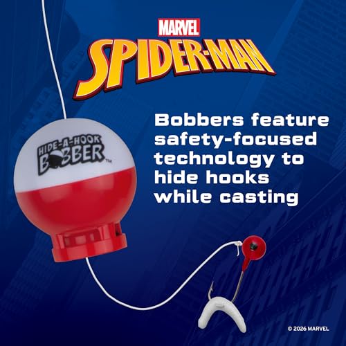 Shakespeare Youth Fishing Reel and Rod Combo - color: Marvel Spiderman 7pc Kit