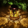 Sunflower Gifts for Women Sunflower Solar Lantern Birthday Gifts Mothers Day Gifts for Mom Grandma Sister Friend Garden Decor Metal Solar Hanging Lights Outside Decor for Yard Patio Porch Landscape - style: Sunflower with Butterfly