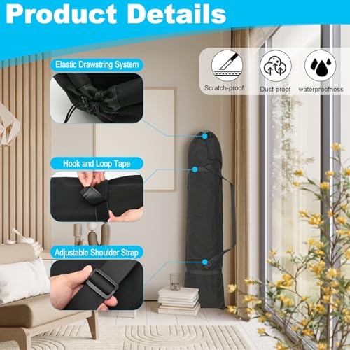 Cosmos Hammock Carrying Bag Heavy Duty Hammock Storage Bag Portable Steel Stand Cover Oversized Outdoor Patio Umbrella Organizer Replacement Bag with Adjustable Shoulder Strap, 66.5"L x 16.5''W