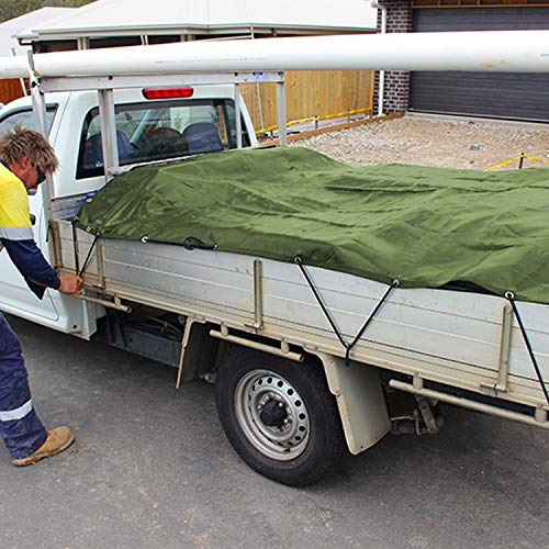 Tarp Canvas,Heavy Duty Waterproof for Outdoors, Truck, Water Resistant, UV Resistant Tarpaulin Cover for Car Boat Camping Firewood Woodpile(13 x 9.8 Feet) - size: 13 x 9.8 Feet