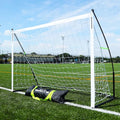 QuickPlay Kickster Elite Portable Soccer Goals - Ultra Fast Setup Weighted Training Goals for Backyard, Turf & Indoor Use - Durable Soccer Nets for Home & Team Practice - style: 8 x 5'