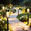 8 Pack Solar Pathway Lights Outdoor Waterproof, High Brightness LED Solar Garden Lights for Patio, Yard, Lawn, Landscape, Driveway, Walkway, Auto On/Off, 3000K