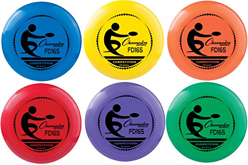 Champion Sports Competition Plastic Discs, Assorted Color - color: Assorted (Single Disc), size: 11 Inch Diameter (165 Grams)