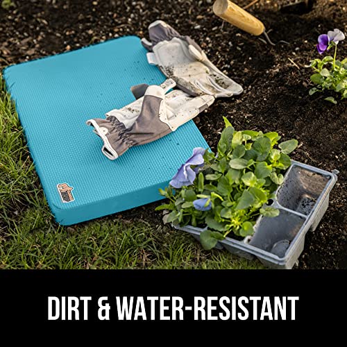 GORILLA GRIP® Extra Thick Patent Pending Supportive Foam Kneeling Pad, Large Cushion Knee Pads for Gardening, Baby Bath, Dirt and Water Resistant, Workout and Garden Supplies, 17.5x11, Turquoise - color: Turquoise