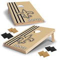 Wild Sports 2' x 3' Solid Wood Cornhole Set with Direct Print HD Team Graphics – Great Gift for Any Football Fan! Bean Bag Toss Family Outdoor Games – NFL New Orleans Saints