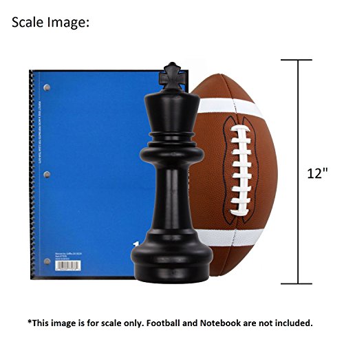 MegaChess Giant Chess Set Game with 12" Tall King - A Large Chess Set Yard Game for Families Looking for Outdoor Jumbo Games - 32 Large Pieces Made from Durable HDPE (Nylon Mat Board Included)