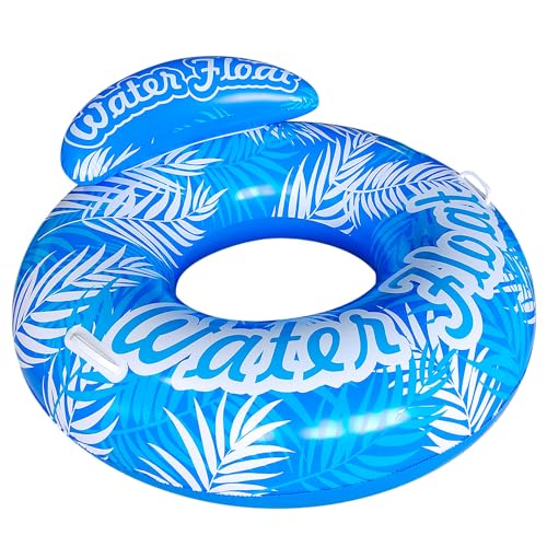SUNSHINEMALL Inflatable Pool Floats Adult Swimming Rings Pool Floaties Accessories Lake Water Floats Beach Air Sofa Inflatable Lounge Chairs Rafts - color: Blue