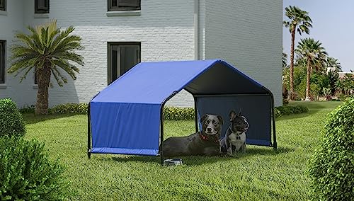 ShelterLogic 4' Outdoor Pet Shade, Versatile Pet Canopy Tent for Dogs, Cats, Small Animals and Livestock, Blue - size: Medium