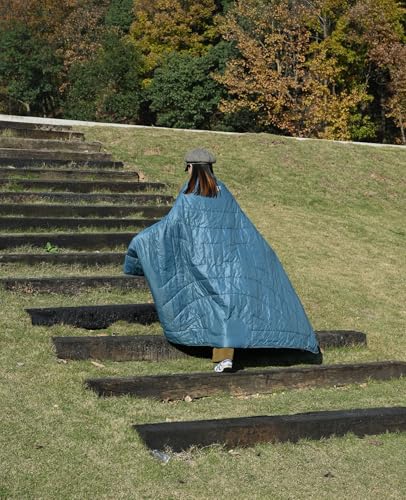 iClimb 3M Thinsulate Insulation Warm Camping Blanket Ultralight Compact - color: Blue, size: 72.8” × 55”, 1 lb