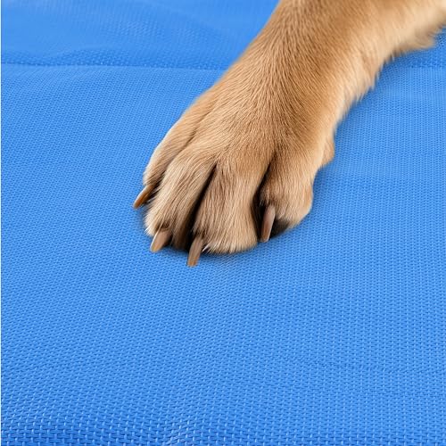 Navaris Gel Pet Cooling Mat with Durable Textiline Cover - Cool Pad for Dog or Cat - Cooler Bed Mats for Dogs or Cats - 31.89 x 37.80 x 0.20 (81 x 96 x 0.5 cm) - size: 81 x 96 cm