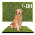 SUNTURF Dog Grass Pads 4 x 13 FT, 0.8 Inch High Pile Artificial Grass Pads for Dogs Potty, Fake Grass Rug Indoor Outdoor Lawn Landscape for Garden Turf Mat for Dogs Training - size: 4x13 FT